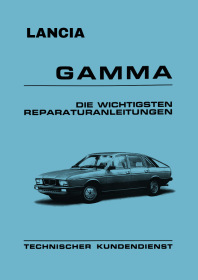 Lancia Gamma 2000 and 2500 Repair Workshop Manual