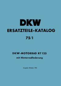 DKW RT 125 H Spare Parts List Catalog
