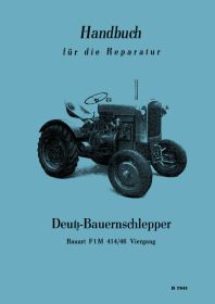 Deutz F1M 414/46 Farm Tractor Workshop Repair Manual