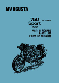 MV Agusta 750 Sport America Spare Parts List Catalog