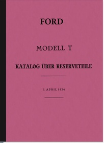 Ford Model T (Tin Lizzie) Spare Parts List Spare Parts Catalogue Parts Catalogue