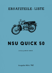 NSU Quick 50 Ersatzteilliste