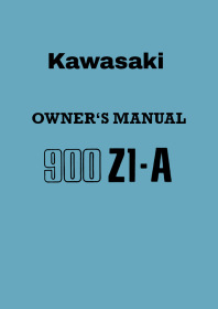 Kawasaki Z 900 Z1-A User Owner's Manual