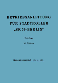 IWL Stadtroller Berlin SR 59 Bedienungsanleitung