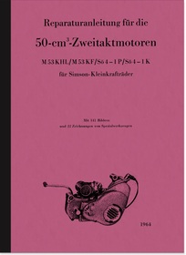 Simson 50 ccm M 53 KHL KF Sö 4-1 SR 1 2 4 KR 50 51 Reparaturanleitung Werkstatthandbuch