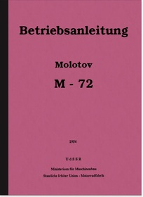 Ural Dnepr Molotov M-72 Gespann Bedienungsanleitung Wartung Reparatur M72