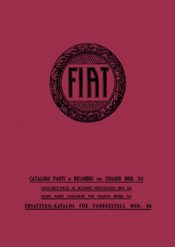 Fiat Modell 514 Ersatzteilliste