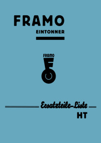 Framo four-wheel delivery van single-tonner HT Spare Parts List Catalog