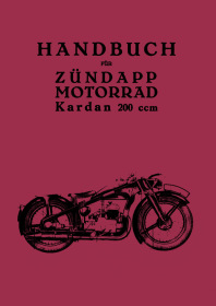Zündapp Kardan 200 ccm (K200) Bedienungsanleitung