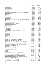 Hanomag Rekord 1500 ccm spare parts list spare parts catalog parts list