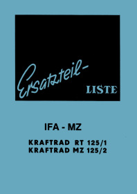 IFA RT 125/1 und MZ 125/2 Ersatzteilliste