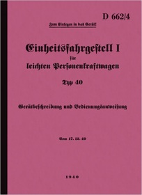 Stoewer Unit Chassis I (Type 40) Operating Instructions Operating Instructions Manual