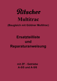 Ritscher (Güldner) Multitrac Reparaturanleitung und Ersatzteilliste