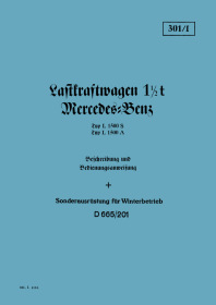 Mercedes-Benz truck 1,5 t Type L 1500 S and 1500A User Owner's Manual