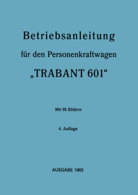 Trabant 601 User Owner's Manual