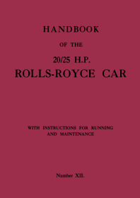 Rolls-Royce 20/25 HP Bedienungsanleitung
