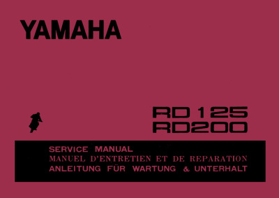 Yamaha RD 125 and RD 200 (AS3 / 397) Repair Service Manual