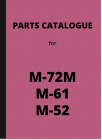Ural Dnepr Molotov M-72M Gespann, M-52 und M-61 Ersatzteilliste