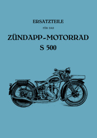 Zündapp S 500 Spare Parts List Catalog