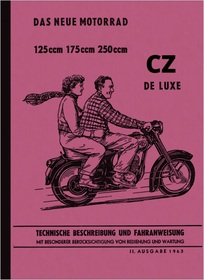 CZ 125 175 250 ccm 453/05 450/05 455/05 Beschreibung Bedienungsanleitung