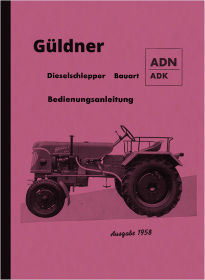 Güldner Diesel Tow Tractor ADN / ADK Operating Instructions