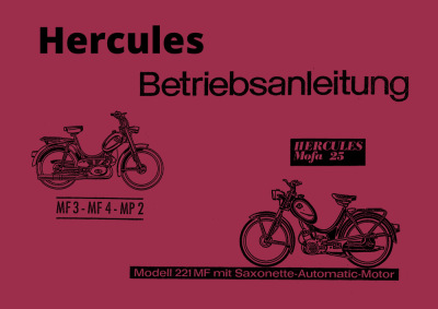 Hercules MF3 / MF4 / MP2 / Mofa 25 Bedienungsanleitung