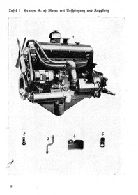Maybach medium towing vehicle 3t (Sd.Kfz.11) Spare parts list H kl 6 n s k Service instructions D 66