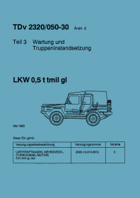 VW Iltis 0.5 t tmil gl Repair Manual