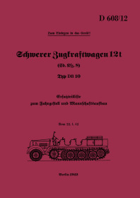Schwerer Zugkraftwagen 12t (Sd.Kfz. 8) Typ DB 10 Ersatzteilliste