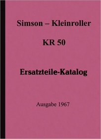 Simson KR 50 Kleinroller Ersatzteilliste
