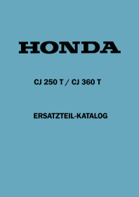 Honda CJ 250 T und CJ 360 T Ersatzteilliste