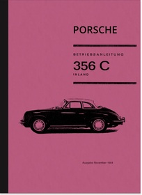 Porsche 356 C Operating Instructions User Owner's Manual