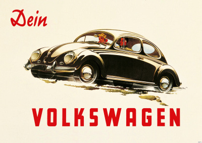 VW Käfer "Your Volkswagen" Poster Picture KdF