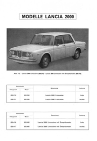 Lancia 2000 Sedan, Coupé and Coupé HF Repair manual Workshop manual