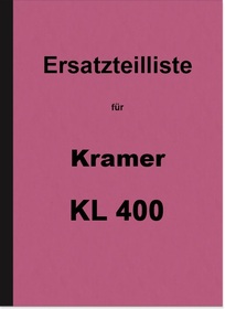 Kramer KL 400 spare parts list spare parts catalog parts catalog Diesel Tractor