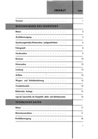 Porsche 356 A Operating Instructions Manual
