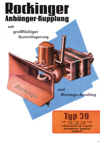 Rockinger Typ 39 trailer hitch towing hook advertising Poster Picture