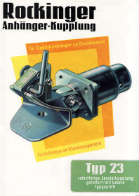 Rockinger Typ 23 transporter trailer hitch towing hook advertisement Poster Picture