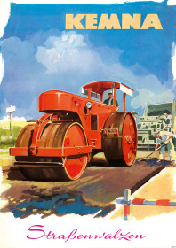 Kemna Straßenwalzen Walze Poster