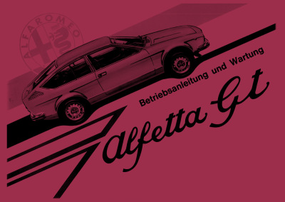 Alfa Romeo Alfetta GT User Owner's Manual