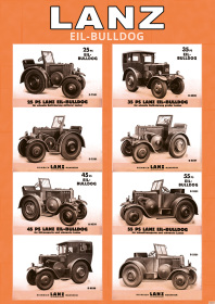 Lanz Eil-Bulldogs model overview types Poster Picture