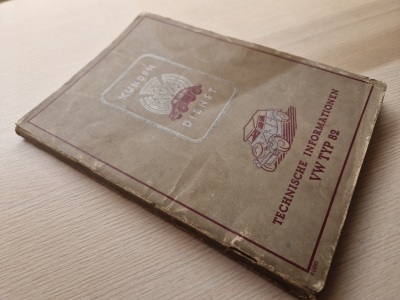 VW Type 82 K1 Kübelwagen Original operating instructions Description Repair instructions 1943