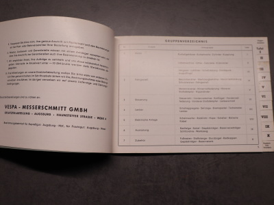 Vespa 150 und GS Touren und Grand-Sport 1956 Original Ersatzteilkatalog