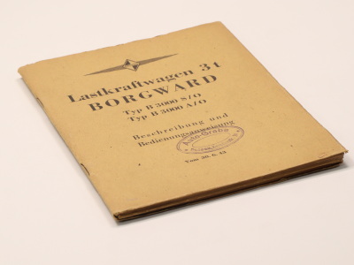 Borgward 3 t Type B 3000 S/O + A/O Wehrmacht 1943 Original description and operating instructions