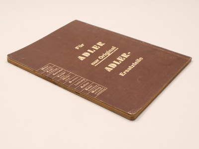 Adler 2.5 liter Type 10 Original spare parts list catalog