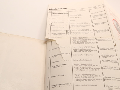 Adler Primus 1,5 and 1,7 liter passenger car original manual NR. 640/3 from 4/1935