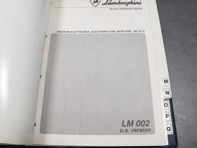 Lamborghini Countach 25th 1989 original Ersatzteilliste und Schaltpläne + LM002 Elektrik