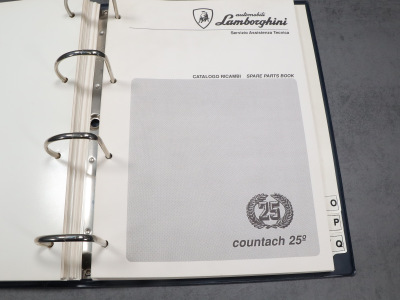 Lamborghini Countach 25th 1989 original Ersatzteilliste und Schaltpläne + LM002 Elektrik