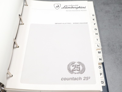 Lamborghini Countach 25th 1989 original Ersatzteilliste und Schaltpläne + LM002 Elektrik