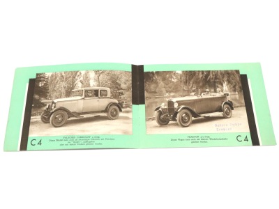 Citroen C4 and C6 original sales brochure (ca. 1932)